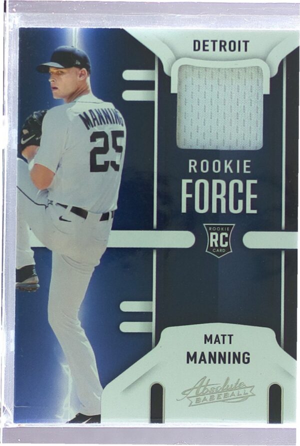 2022 Absolute Matt Manning JSY RC #RF-MM Tigers Rookie Force Retail