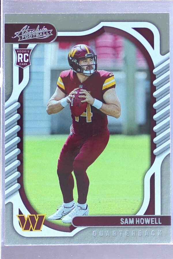 2022 Absolute Sam Howell Retail RC #105 Commanders
