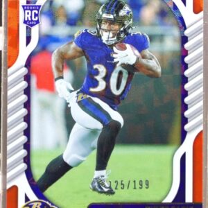 2022 Absolute Tyler Badie RC Orange Mosaic /199 #199 Ravens