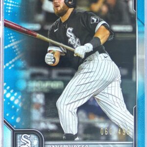 2022 Bowman Jake Burger Sky Blue /499 RC #17 Sox