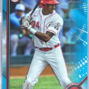 2022 Bowman Justice Thompson /499 #BP-59 Reds Prospects Sky Blue