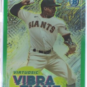 2022 Bowman Marco Luciano /99 #VV-6 Giants Virtuosic Vibrations Green Refractor