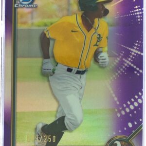 2022 Bowman Pedro Pineda /250 #BCP-94 A's Chrome Prospects Purple Refractor