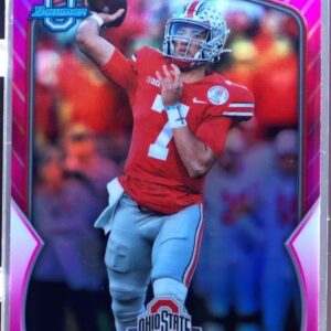 2022 Bowman University Chrome C.J. Stroud Pink Refractor #100 Buckeyes
