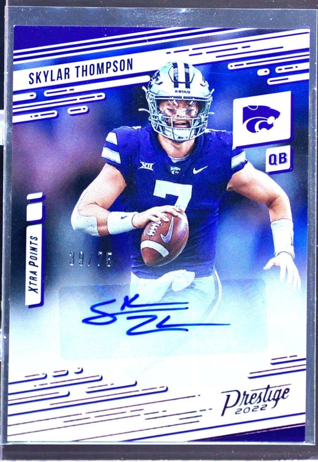 2022 Chronicles Draft Skylar Thompson Auto /75 #PX-STH Prestige Xtra Pink