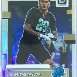 2022 Donruss Alontae Taylor RC #P-373 Saints Optic Rated Rookies Preview Holo