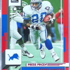 2022 Donruss Barry Sanders Red Press Proof #93 Lions