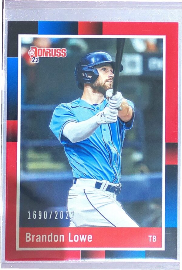 2022 Donruss Brandon Lowe Red /2022 #271 Rays 1988 Retro