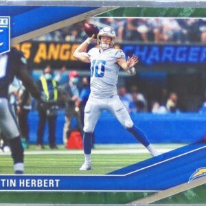 2022 Donruss Elite Justin Herbert #FV2 Chargers Field Vision Green