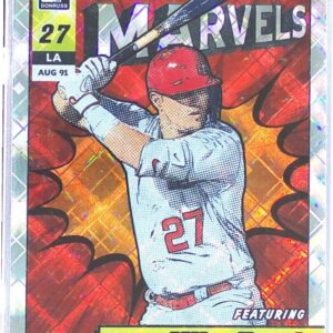 2022 Donruss Mike Trout #M-1 Angels Marvels Diamond