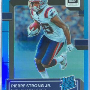 2022 Donruss Optic Pierre Strong Jr. Aqua /299 RC #241 Patriots