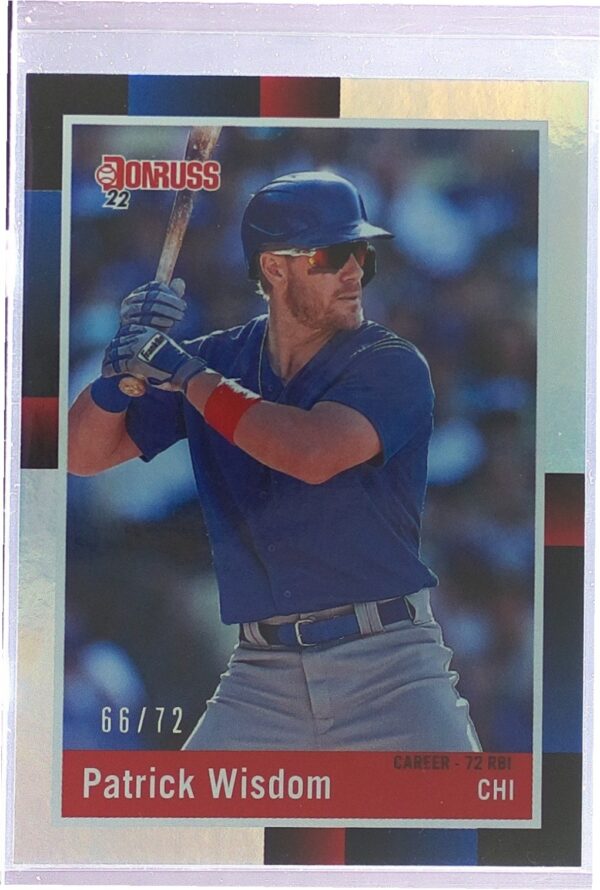 2022 Donruss Patrick Wisdom Career Stat Line /72 #273 Cubs Retro 1988