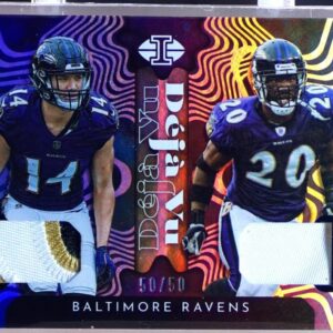 2022 Illusions Kyle Hamilton / Ed Reed /50 JSY #DV-BR Ravens Déjà Vu Black