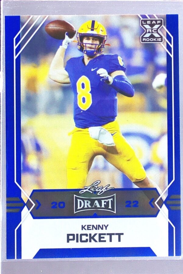 2022 Leaf Draft Kenny Pickett Blue RC #09 Panthers