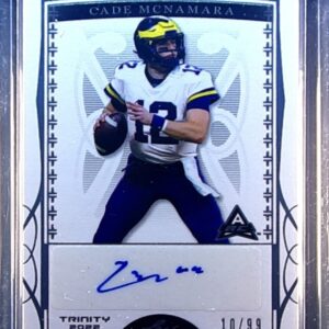 2022 Leaf Trinity Cade McNamara Auto /99 #BA-CMN Wolverines Silver