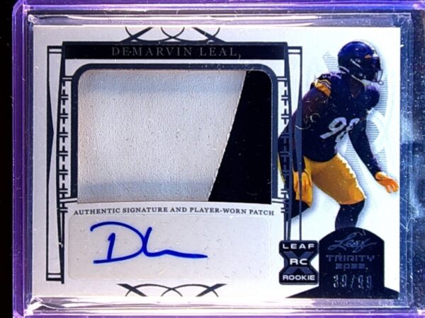 2022 Leaf Trinity DeMarvin Leal Auto /99 JSY #PA-DL2 Aggies Player Worn Patch