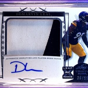 2022 Leaf Trinity DeMarvin Leal Auto /99 JSY #PA-DL2 Aggies Player Worn Patch