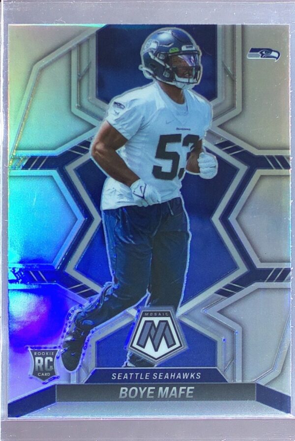 2022 Mosaic Boye Mafe Silver RC #385 Seahawks