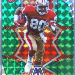 2022 Mosaic Jerry Rice Mosaic Green #181 49ers