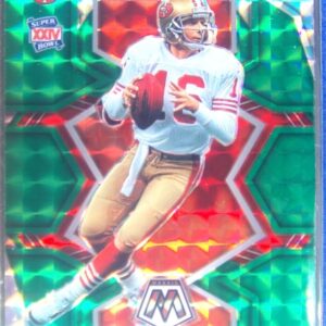 2022 Mosaic Joe Montana Mosaic Super Bowl XXIV MVP Green #296 49ers