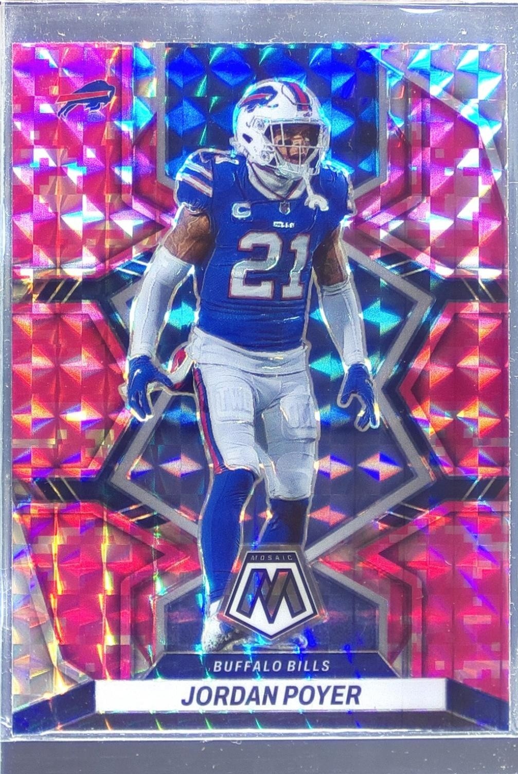 2022 Mosaic Jordan Poyer Mosaic Camo Pink #25 Bills