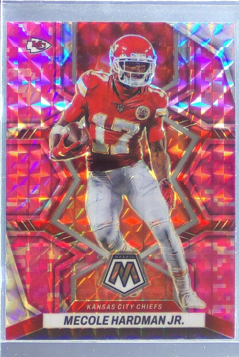 2022 Mosaic Mecole Hardman Jr. Mosaic Camo Pink #98 Chiefs