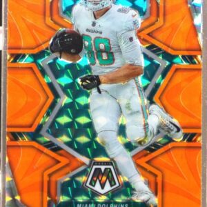 2022 Mosaic Mike Gesicki Mosaic Reactive Orange #123 Dolphins