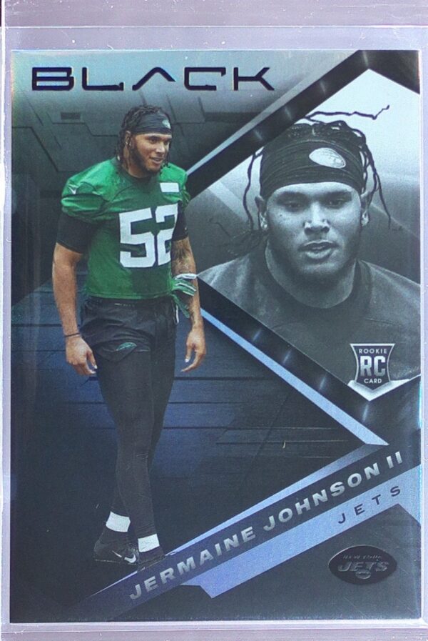 2022 Panini Black Jermaine Johnson II RC #150 Jets