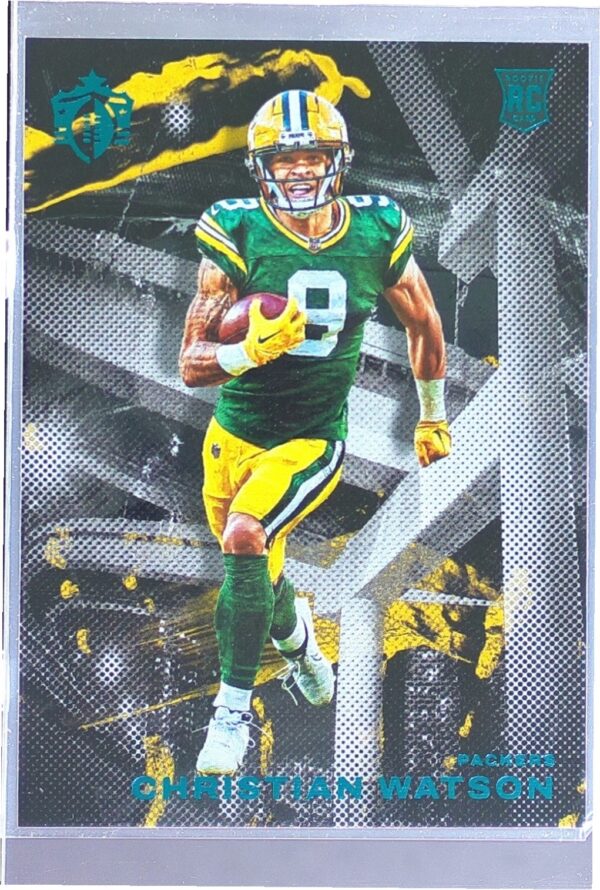 2022 Panini Chronicles Christian Watson RC #GK-15 Packers Gridiron Kings Teal