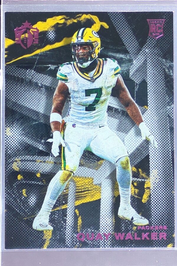 2022 Panini Chronicles Quay Walker RC #GK-31 Packers Gridiron Kings Pink