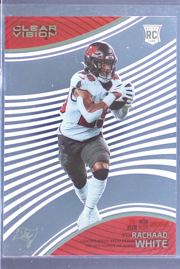 2022 Panini Chronicles Rachaad White RC #CVR-28 Buccaneers Clear Vision Rookies