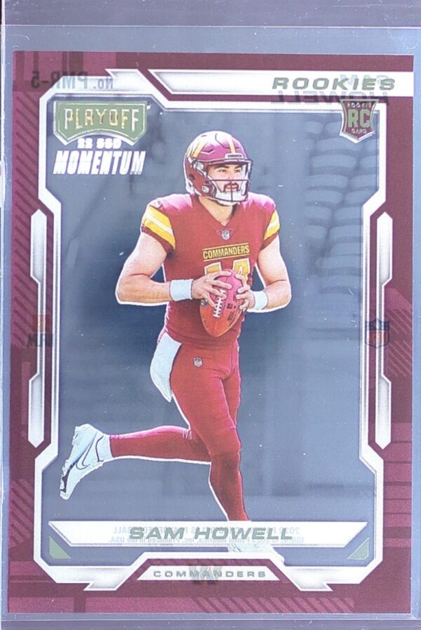 2022 Panini Chronicles Sam Howell RC #PMR-5 Commanders Playoff Momentum Rookies