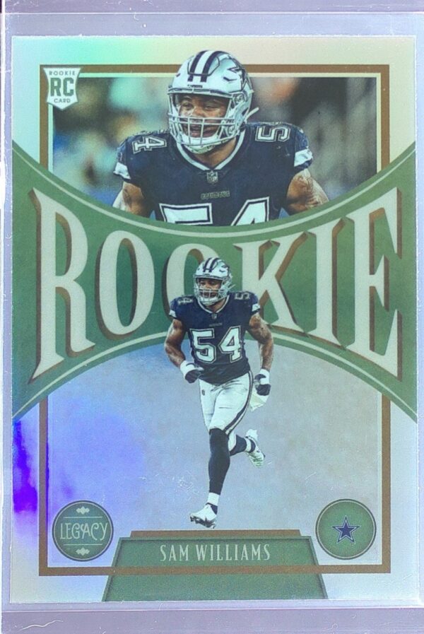 2022 Panini Chronicles Sam Williams RC #212 Cowboys 2022 Panini Legacy Silver