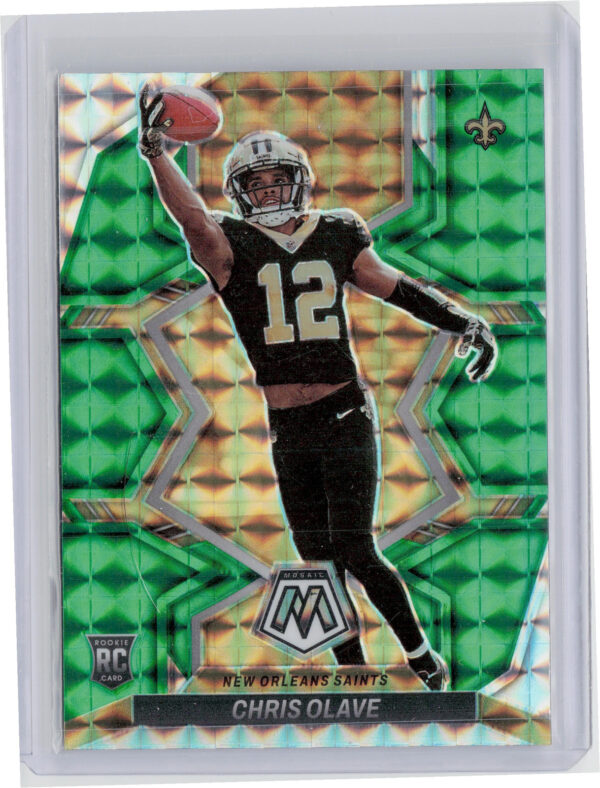 2022 Panini Mosaic Chris Olave Mosaic Green #313 Saints