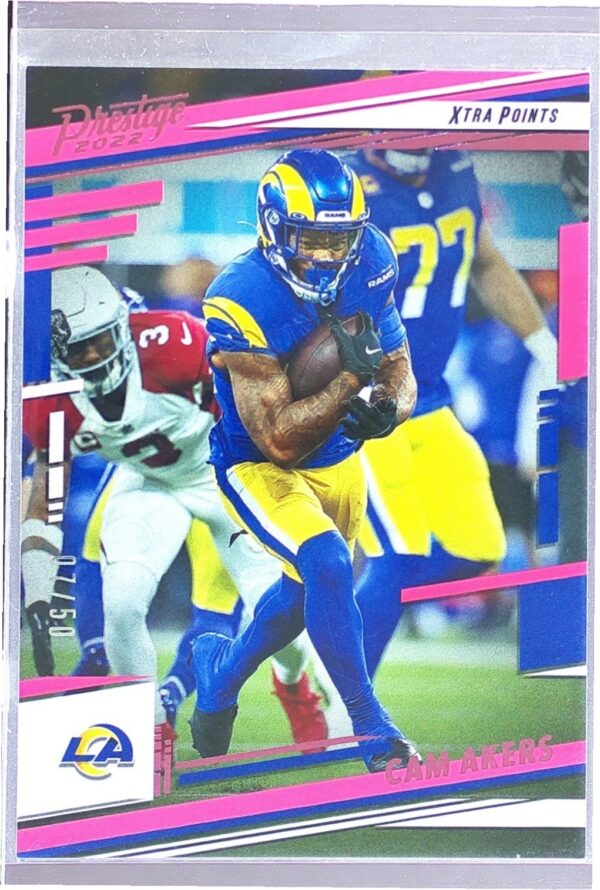 2022 Panini Prestige Cam Akers Xtra Points Pink /50 #162 Rams