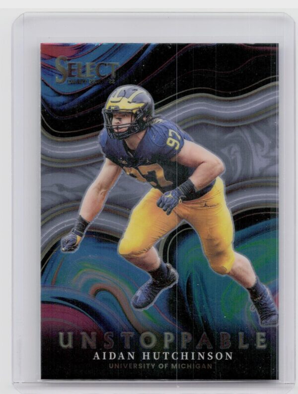 2022 Panini Select Draft Picks Aidan Hutchinson #US-AH Wolverines Unstoppable