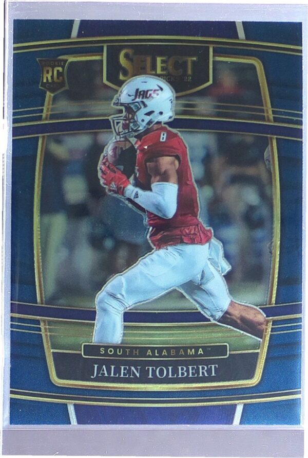 2022 Panini Select Draft Picks Jalen Tolbert Blue (Retail Base) RC #14 Jaguars