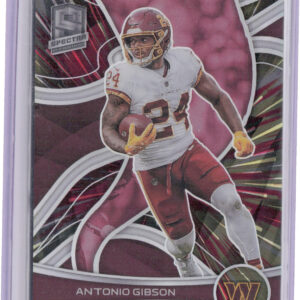 2022 Panini Spectra Antonio Gibson Hyper SN75 #96 Commanders