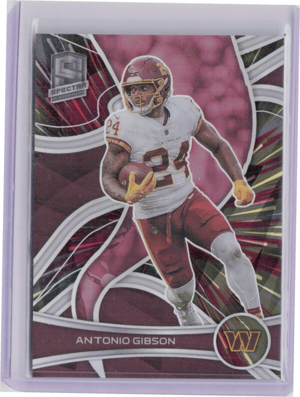 2022 Panini Spectra Antonio Gibson Hyper SN75 #96 Commanders