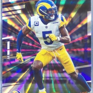 2022 Prestige Jalen Ramsey Xtra Points Sunburst #168 Rams