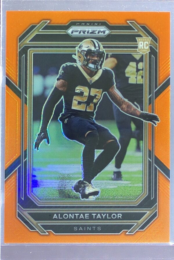 2022 Prizm Alontae Taylor Orange /249 #392 Saints