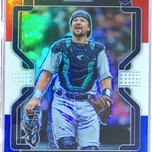 2022 Prizm Cal Raleigh Red, White, and Blue Prizms RC #241 Mariners