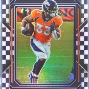 2022 Prizm Javonte Williams Black and White Checker #87 Broncos