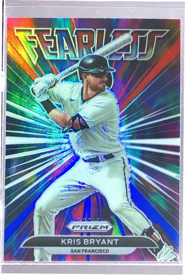 2022 Prizm Kris Bryant #FL-20 Giants Fearless Red, White, and Blue Prizms