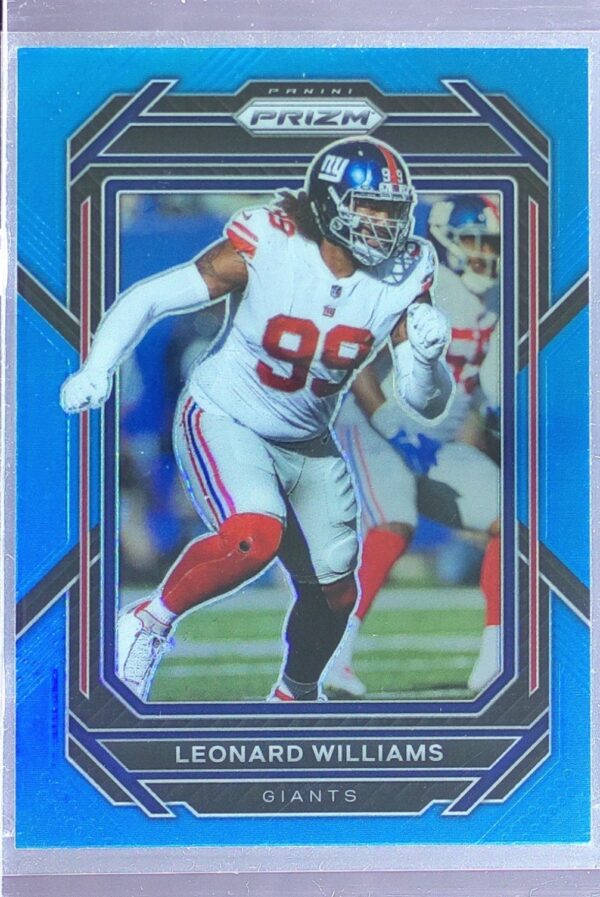 2022 Prizm Leonard Williams Blue #222 Giants
