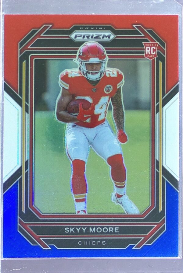 2022 Prizm Skyy Moore Red White and Blue RC #331 Chiefs