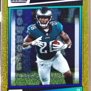 2022 Score Miles Sanders Dots Gold /225 #245 Eagles