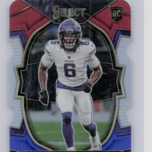 2022 Select Lewis Cine Red and Blue Prizm Die Cut #52 Vikings