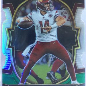 2022 Select Sam Howell Black and Green Prizm Die Cut RC #76 Commanders