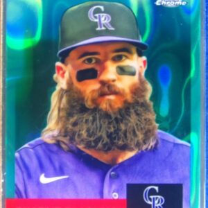 2022 Topps Chrome Platinum Anniversary Charlie Blackmon Aqua Lava Refractor /299